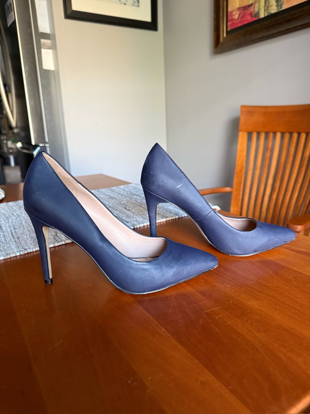 Mix No. 6 Navy Pointed-Toe Stiletto Pumps